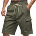 Men's Clothing Summer Men's Casual Corduroy Multi Pocket Workwear Shorts Trendy Shorts Men_viptrois.com