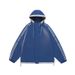 Unisex Striped Hooded Jacket - Lightweight Waterproof Windbreaker For Men & Women - Trendy Oversized Streetwear With Multiple Pockets_viptrois.com