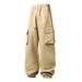 Men's Loose Fit Streetwear Casual Pants - Stylish High Waist Trousers With 3D Pockets For Comfort & Urban Fashion_viptrois.com