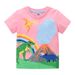 Mother & Kids Summer New Children's T Shirts Cute Cartoon Print Girls Short Sleeved T Shirts Factory Children's Clothing New_viptrois.com