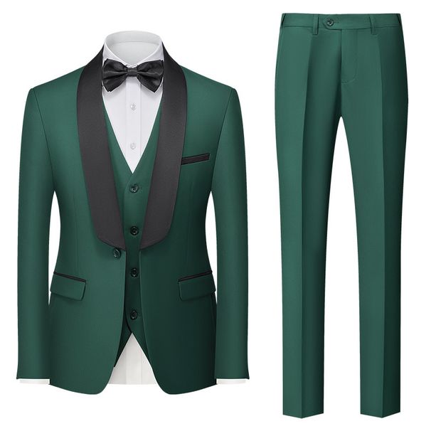 Men's Clothing Suit Three piece Men's Double Slit_viptrois.com