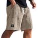 Men's Daily Jacquard Texture Fashion Logo Casual Comfort Shorts_viptrois.com