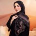 Muslim Headscarf Muslim Scarf Balinese Yarn Printed Square Scarf Classic Lace National Fashion Scarf Shawl Scarf_viptrois.com