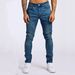 Men's Slim Fit Denim Jeans Stretch Comfort Classic Black Blue Gray Tapered Ankle Versatile Classic Washes_viptrois.com