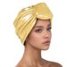 Muslim hat South American Muslim black pullover watermelon hat bright silk solid color casual cap_viptrois.com