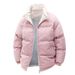 Men's Clothing Stand Collar Cotton Coat Unisex Stand Collar Winter Jacket – Cozy Fleece Lined Coat, Loose Fit, Warm & Stylish For Casual Outings_viptrois.com