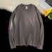 260G Solid Color Heavyweight Long Sleeve T-Shirt Men And Women, Loose Fit, Versatile, Casual Base Shirt, Trendy New Ins_viptrois.com