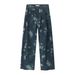 Men's Clothing | Summer New Arrivals Casual Personality Retro Printed Tie Dye Loose Denim Pants_viptrois.com