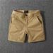 Men's Clothing Pure Cotton Four Quarter Pants Casual Large Size Straight Tube Dirt Resistant Workwear Shorts Slightly Elastic Three Quarter Pants_viptrois.com