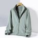 Austrian Velvet Autumn And Winter Velvet Thickened Double-sided Thermal Stand-up Collar Cardigan Sweater Jacket Couple Men's And Women's Tops_viptrois.com