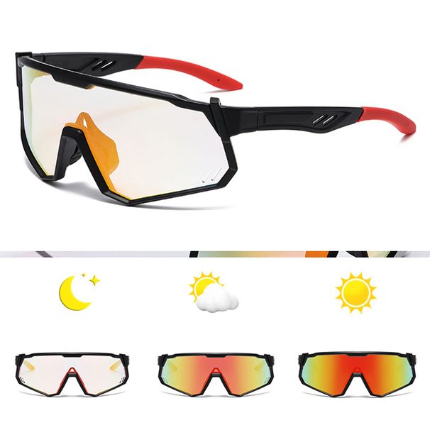 Men's Sports Glasses New Outdoor Cycling Sunglasses Bicycle Windproof Color Changing Sunglasses Sunshade Sports Sunglasses_viptrois.com