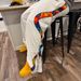 Men's Clothing Striped Rainbow Stitching Design Spring Casual Unisex Street Straight Pants_viptrois.com