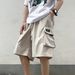 Men's Clothing Trendy Student Big Pocket Work Shorts Men's Summer Thin Loose Functional Sports Casual Five Point Pants_viptrois.com