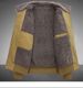 Men's Winter Padded Jacket - Thickened Cotton Coat With Fleece Lining, Windproof Casual Outerwear (Black, Army Green, Khaki)_viptrois.com