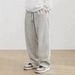 Men's Corduroy Casual Pants – High-Waisted Straight-Leg Trousers With Drawstring Waist For Retro Streetwear_viptrois.com