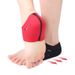 Breathable Heel Socks For Indoor & Outdoor Use - Anti-Slip Comfort Foot Protectors With Soft Cushioning (Black With Red Lining, One Size Fits All)_viptrois.com