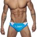 UXH Men's Color Block Sexy Sports Fitness Quick-Dry Triangle With Visible Stitching Fashion Swim Trunks_viptrois.com