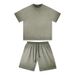 Men's Clothing Trendy Short Sleeved T Shirt Summer Suit Boys Handsome One Set With Fashionable Jeans Two Piece Suit_viptrois.com