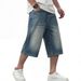Summer Men's Stylish Versatile Denim Shorts For Everyday Commute Trendy Clothing_viptrois.com