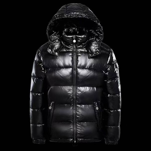 Down Coat Bright Face Trend Hooded Short Thick Winter Bomber Shiny Puffer Men's Jacket_viptrois.com