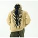 Autumn 2025 European-USA Fashion Lazy Style Knitwear Pullovers Youth Men's Jacquard Long Sleeve Casual Loose Hooded Sweater_viptrois.com