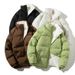 Down Cotton-padded Jacket For Men, Winter Youth, Thickened And Fleece Warm Cotton-padded Jacket, Men's Top, Loose Cotton-padded Jacket, Trendy_viptrois.com