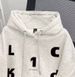 Unisex Hooded Sweatshirt With Letter Print – Oversized Streetwear Style, High Cotton Blend, S-4XL (White & Grey, Fleece-Lined & Lightweight Options)_viptrois.com