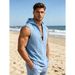 Men's Clothing Linen Men's Vest Size Heavyweight Hooded Casual Style Summer Trendy Style For Formal & Casual_viptrois.com