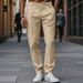 Men's Clothing autumn and winter American retro trend drape wide leg casual pants woolen trousers all match commuter pants_viptrois.com