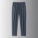 Men's Clothing Men's Straight Leg Ice Silk Trousers Summer Hot Style Solid Color Quick Drying Cool Sports Trousers_viptrois.com
