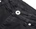 Men's Clothing High Street Ins Same Style Skinny Pants Pure Black Elastic Slim High Street Jeans_viptrois.com