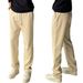 Men's Clothing Cloud Soft Acetate Drape Straight Casual Pants Men's Light Luxury High End Drape Loose Warm Trousers_viptrois.com