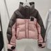 Women's Winter Padded Jacket Short Loose Thickened Coat Fashionable Quilted Puffer Outerwear With Stand Collar And Pockets_viptrois.com
