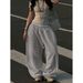 Men's Clothing Trade Spring And Autumn Style Simple Sporty Casual Pants For Women, Loose Fit, Wide Leg, Slimming Long Pants_viptrois.com