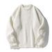 Monochrome Man- Heavyweight Thick Knit Ribbed Texture Sweater For Men, Autumn And Winter Basic Solid Color Loose Round Neck Knitted_viptrois.com