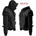 Pure 2024 Autumn Winter Solid Color Men's Retro Elbow Pads Drawstring Face Mask Knight Hoodie Jacket Men ST5173_viptrois.com