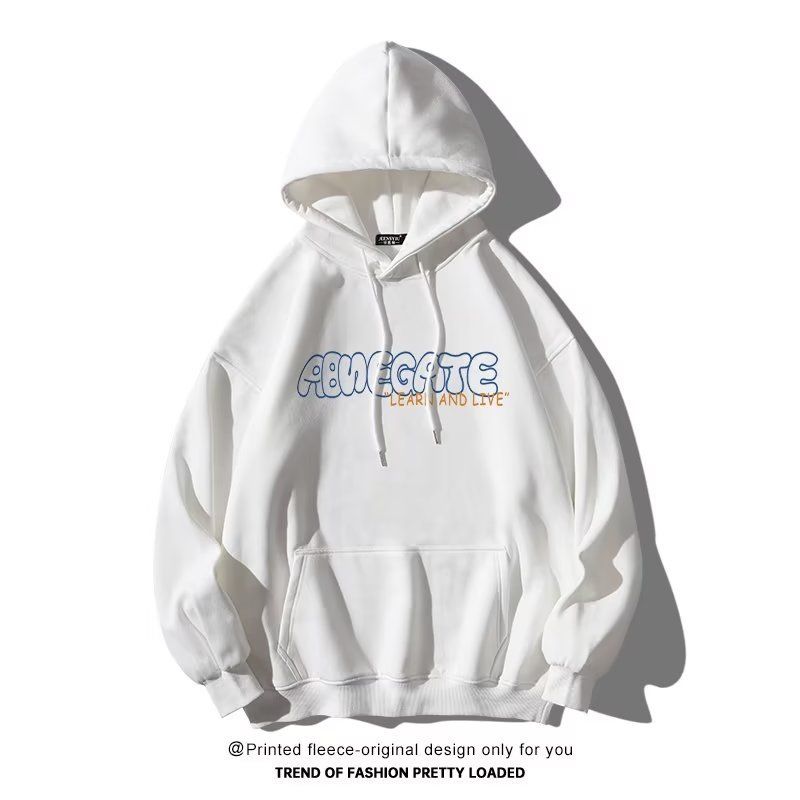 New Long Sleeved Letter Hooded Sweatshirt With Stylish Design And Versatile Loose Top_viptrois.com