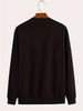 Men's Loose Casual Fashionable Simple Pattern Printed Round Neck Long Sleeved Sportswear For Autumn And Winter_viptrois.com