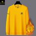 Men's Heavyweight Silver Fox Fleece Sweatshirt – Winter-Ready Crewneck Pullover With Thermal Lining (6628 Plus Velvet, Sizes 48-58)_viptrois.com