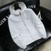 Men's All-Over Monogram Print Hooded Windbreaker Jacket, Lightweight Zip-Up Coat With Zipper Pockets, Water-Resistant Casual Outerwear For Spring/Fall_viptrois.com
