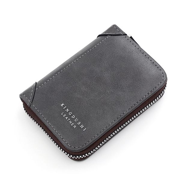 Wallet Card Cases Classic Retro Denim Style Stitching Multi Function Multi Card Slot Coin Slot Zipper Card Holder_viptrois.com
