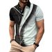 New 3D Printed Young Men's Light Luxury Leisure High Quality Polo Shirt Lapel Button Business Match Color Breathable T-Shirts_viptrois.com
