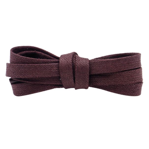 Cotton waxed shoelaces 0.8cm wide suitable for small white shoes canvas shoes leisure sports Shoe wax strap_viptrois.com