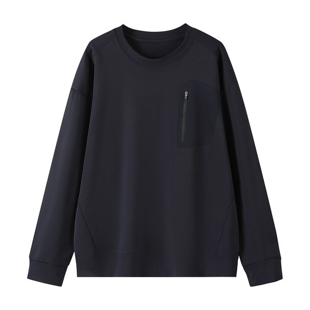 Men's High-end Crew Neck Long-sleeved Sweater Autumn Simple Trendy Men's Casual Top_viptrois.com