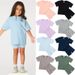 Toddler Girls Clothing Girls Suit Short Sleeved Girls Sports Two Piece Suit New Children's Short Sleeved Shorts Summer Clothes_viptrois.com