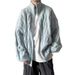Men’s Oversized Mesh Knit Cardigan – Breathable V-Neck, Lightweight & Stretchy, Black/Khaki/Blue (Sizes S-2XL)_viptrois.com