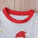 Christmas Men and women children Christmas long-sleeved Santa Claus two-piece homewear children's clothing ins_viptrois.com