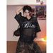 Mesh Letter Print V-neck Short-sleeve T-shirt , Summer Hollow-out Short Jersey, Loose-fitting Top For Both Men_viptrois.com