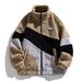 Autumn Lamb Wool Jacket Men's Couple Lamb Wool Stand-up Collar Thickened Jacket Color Matching Versatile Top_viptrois.com