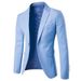 New Men's Plus Size Slim Fit Suit Jacket Casual Single Breasted Blazer_viptrois.com